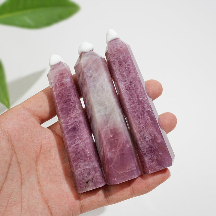 Natural Crystal Lavender Rose Quartz Point