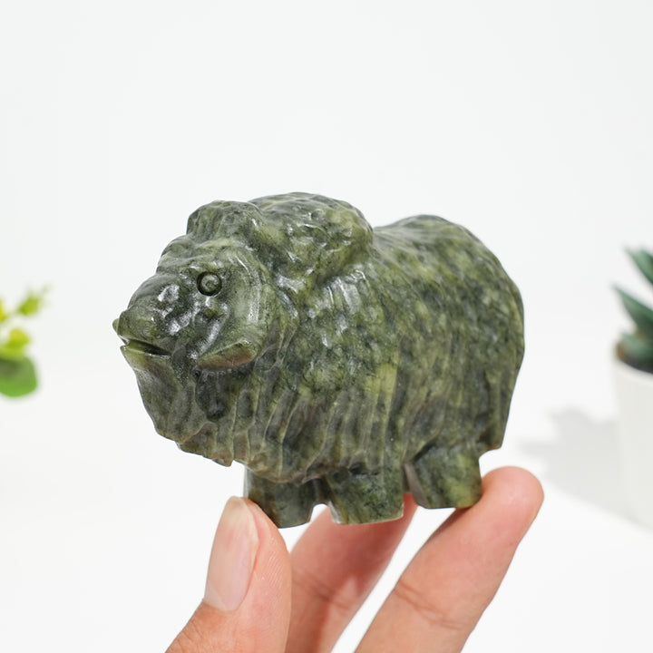 Natural Crystal Yak Carving