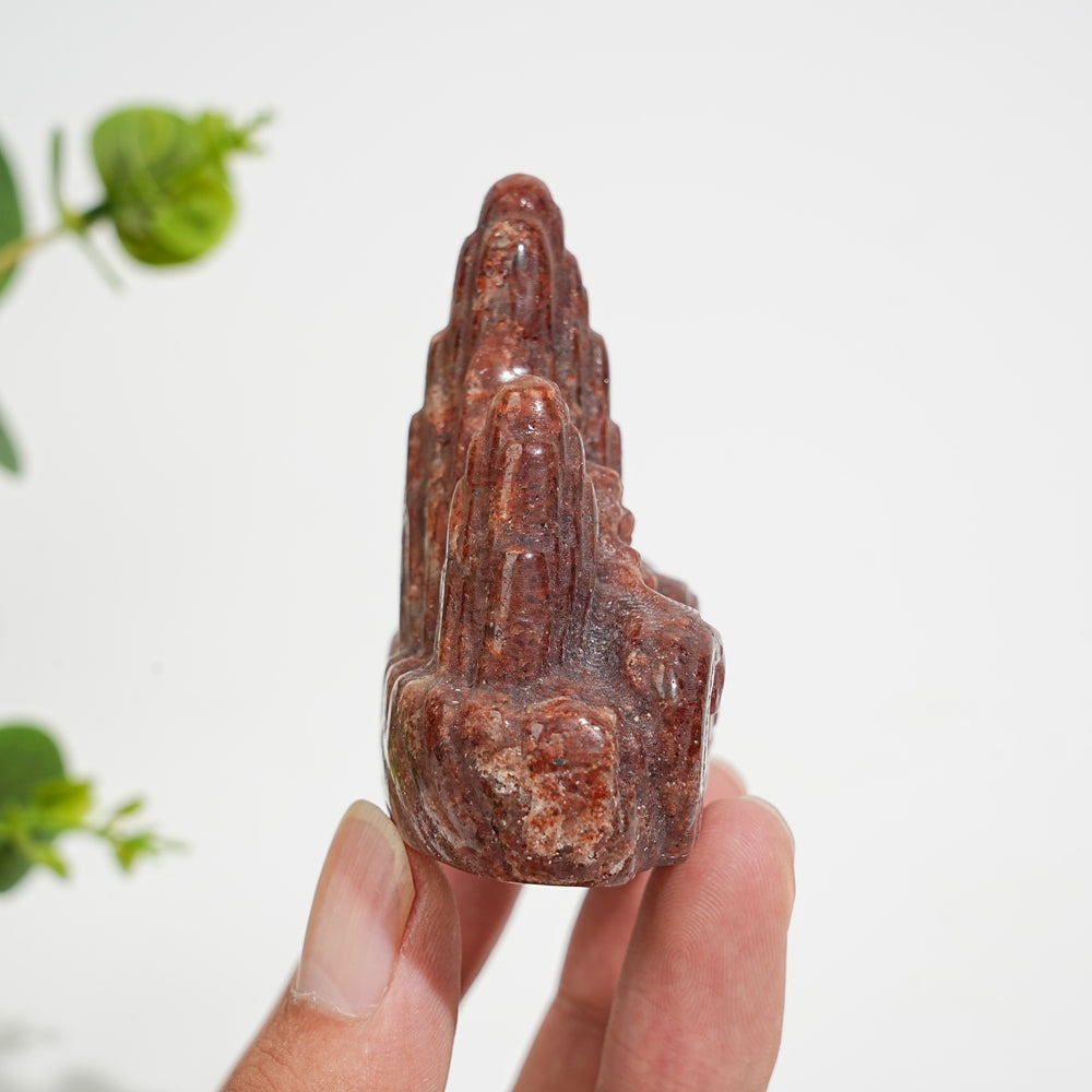 Natural Crystal Carving Exquisite Mountain Water Landscape