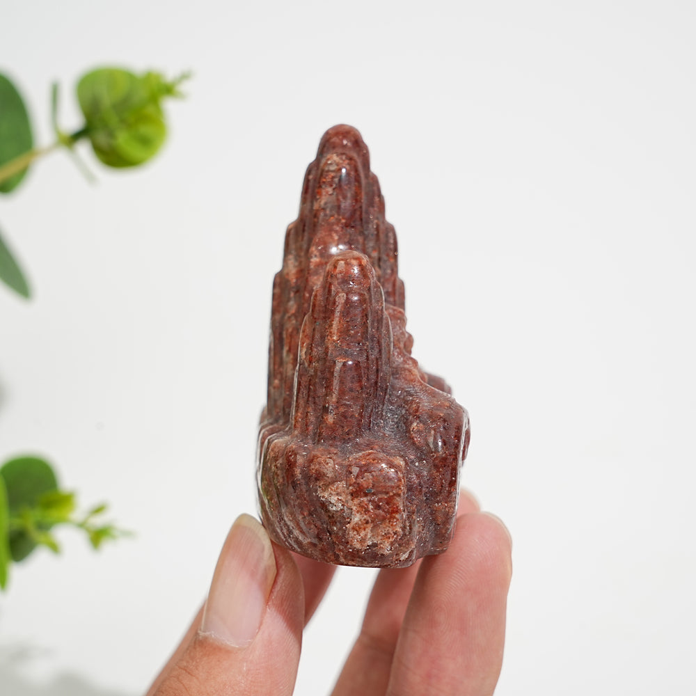 Natural Crystal Carving Exquisite Mountain Water Landscape