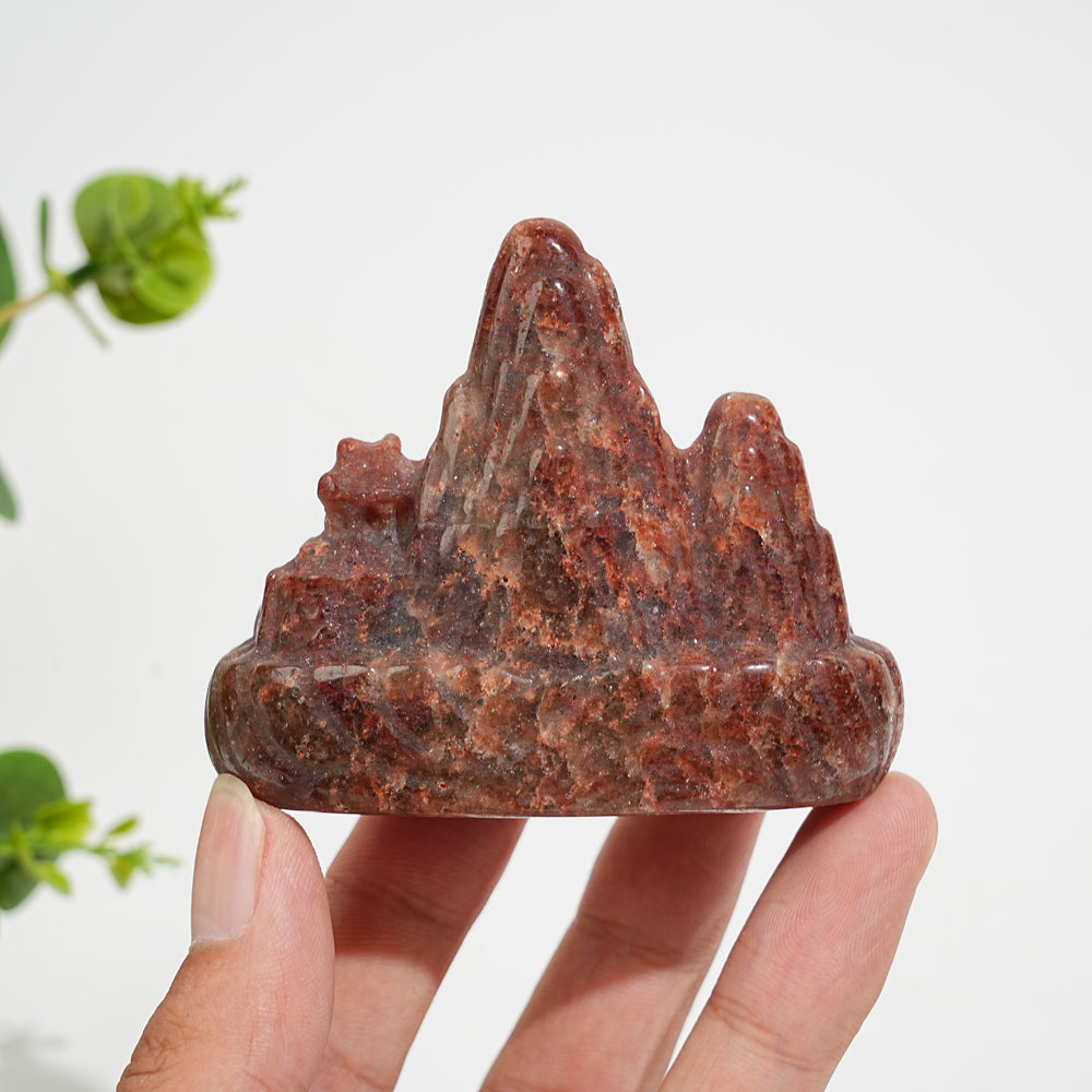 Natural Crystal Carving Exquisite Mountain Water Landscape