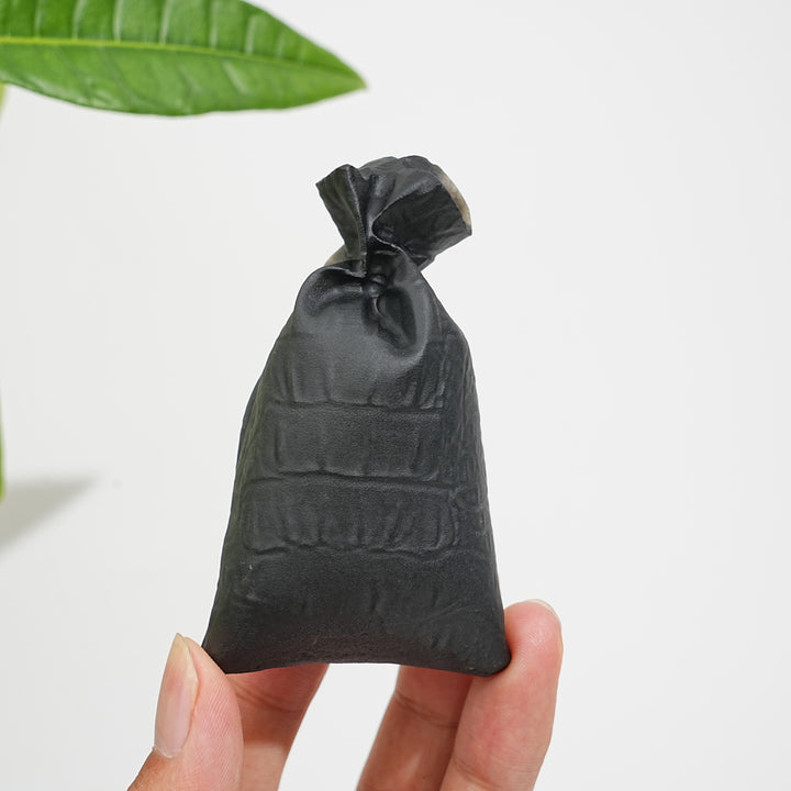 Natural Crystal Carving Black Obsidian Eye Candy Bag