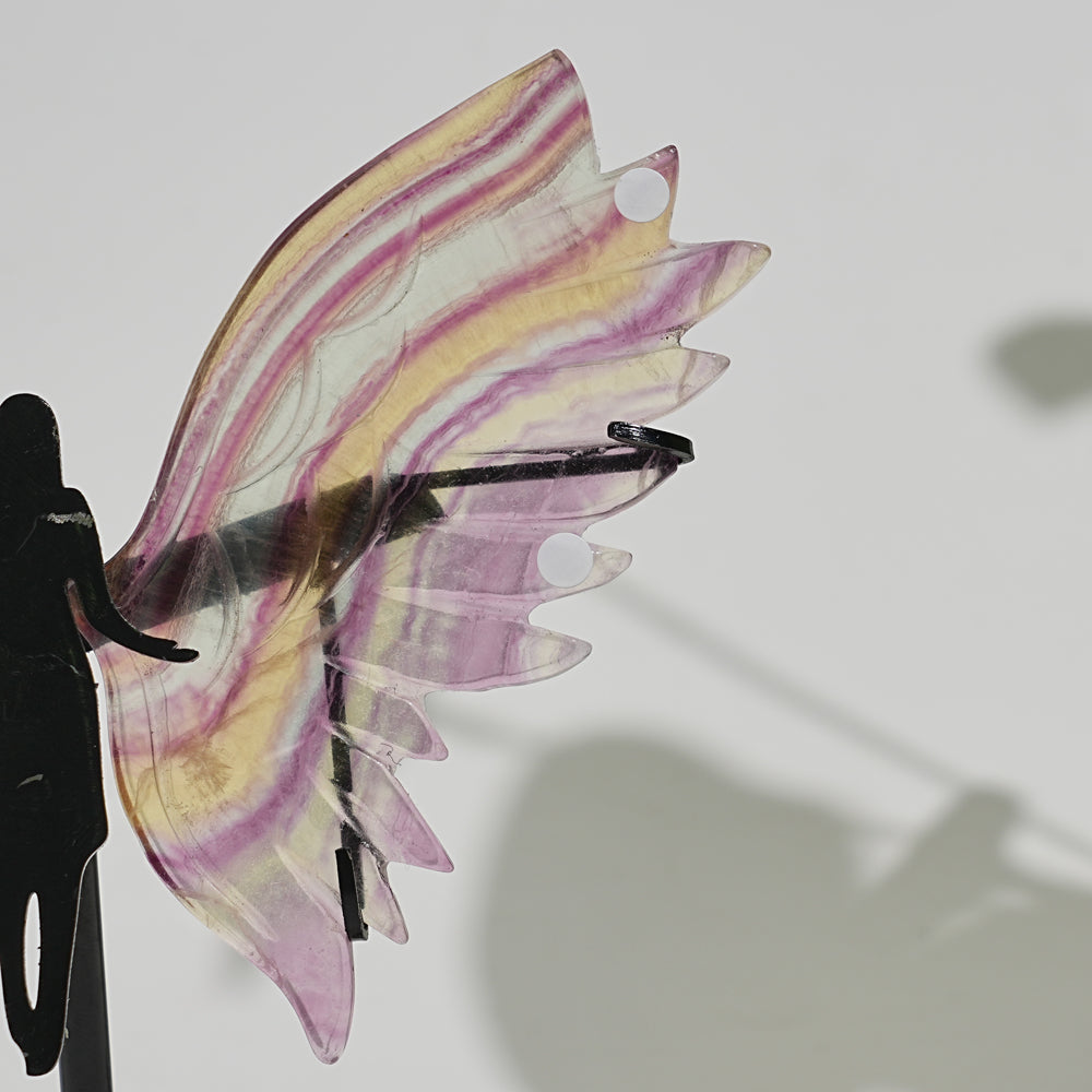 Unique,A Slightly Imperfect Natural Fluorite Angel Wings
