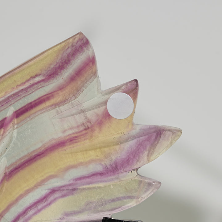 Unique,A Slightly Imperfect Natural Fluorite Angel Wings