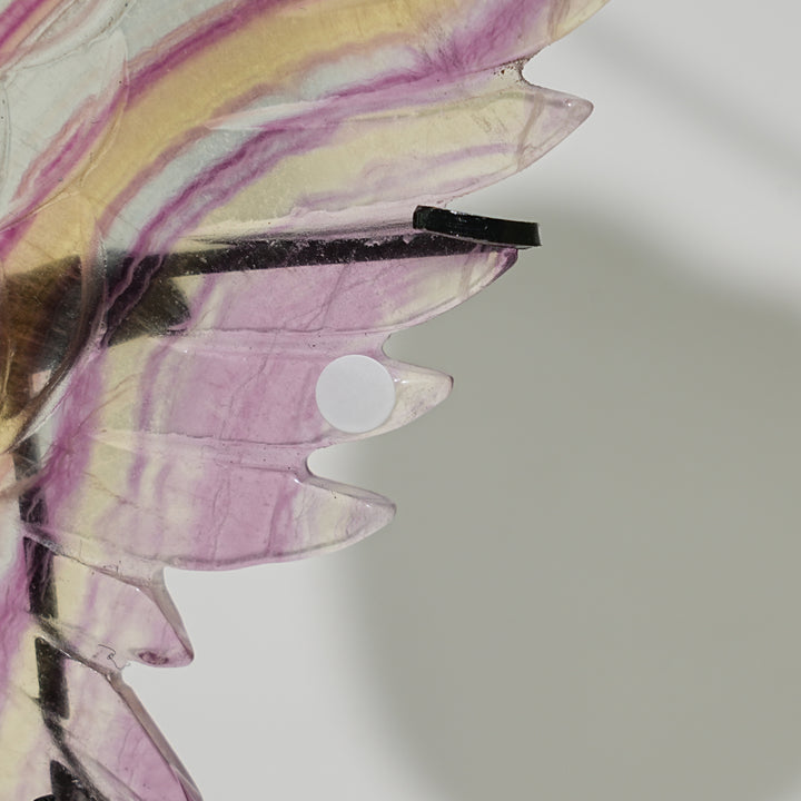 Unique,A Slightly Imperfect Natural Fluorite Angel Wings