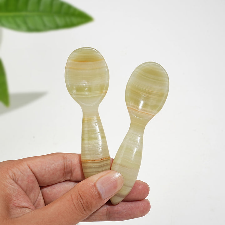 Natural Crystal Carving Afghanistan Jade Spoon