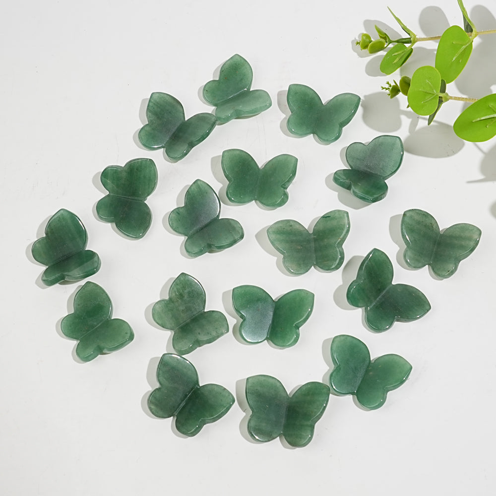 Natural Green Aventurine 3D Butterfly