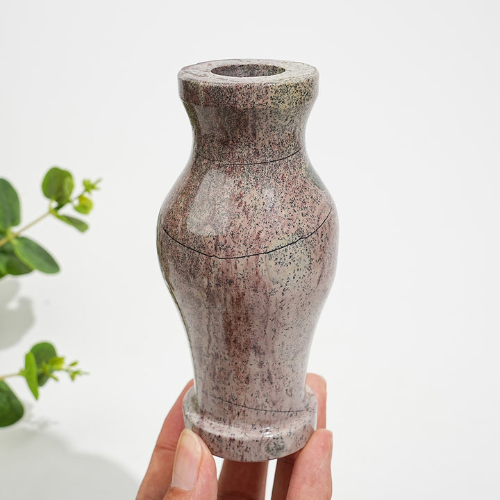 Unique,Natural Crystal Carving Picture Jasper Vase