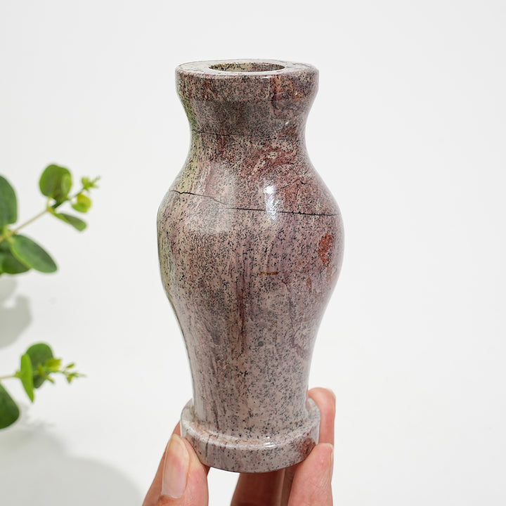 Unique,Natural Crystal Carving Picture Jasper Vase