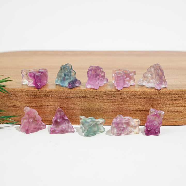 Natural Crystal Delicate Mini Fluorite Carving