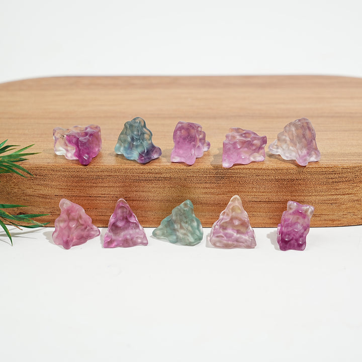 Natural Crystal Delicate Mini Fluorite Carving