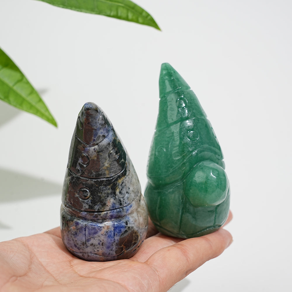 Natural Crystal Whimsical Gnome Carving