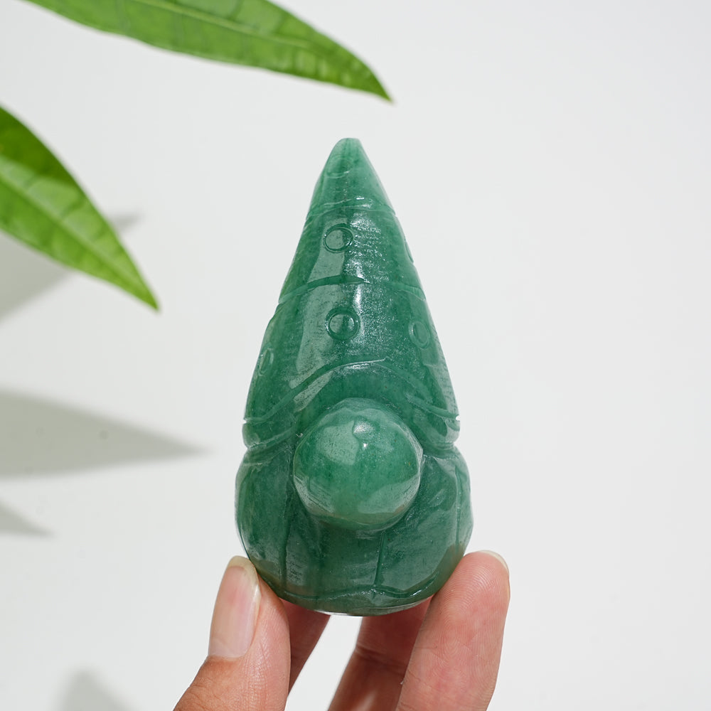 Natural Crystal Whimsical Gnome Carving