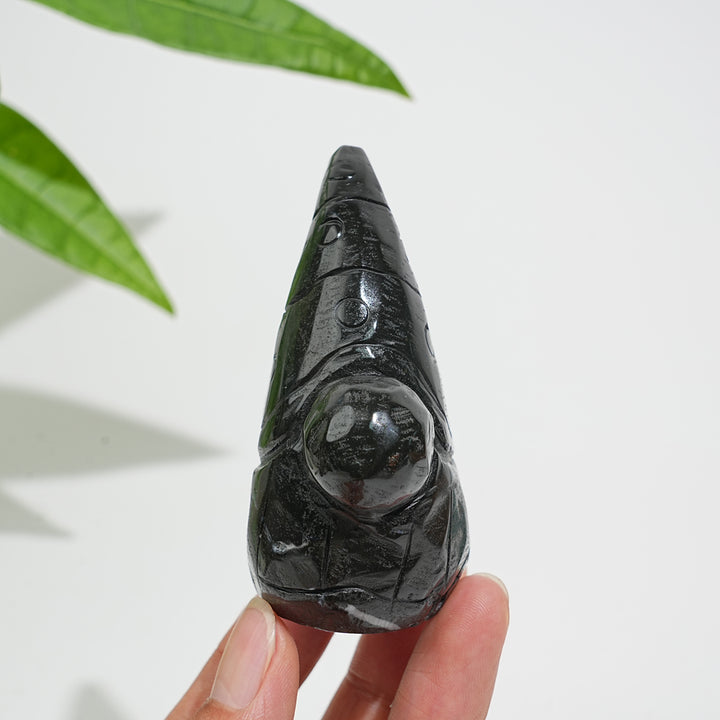 Natural Crystal Whimsical Gnome Carving