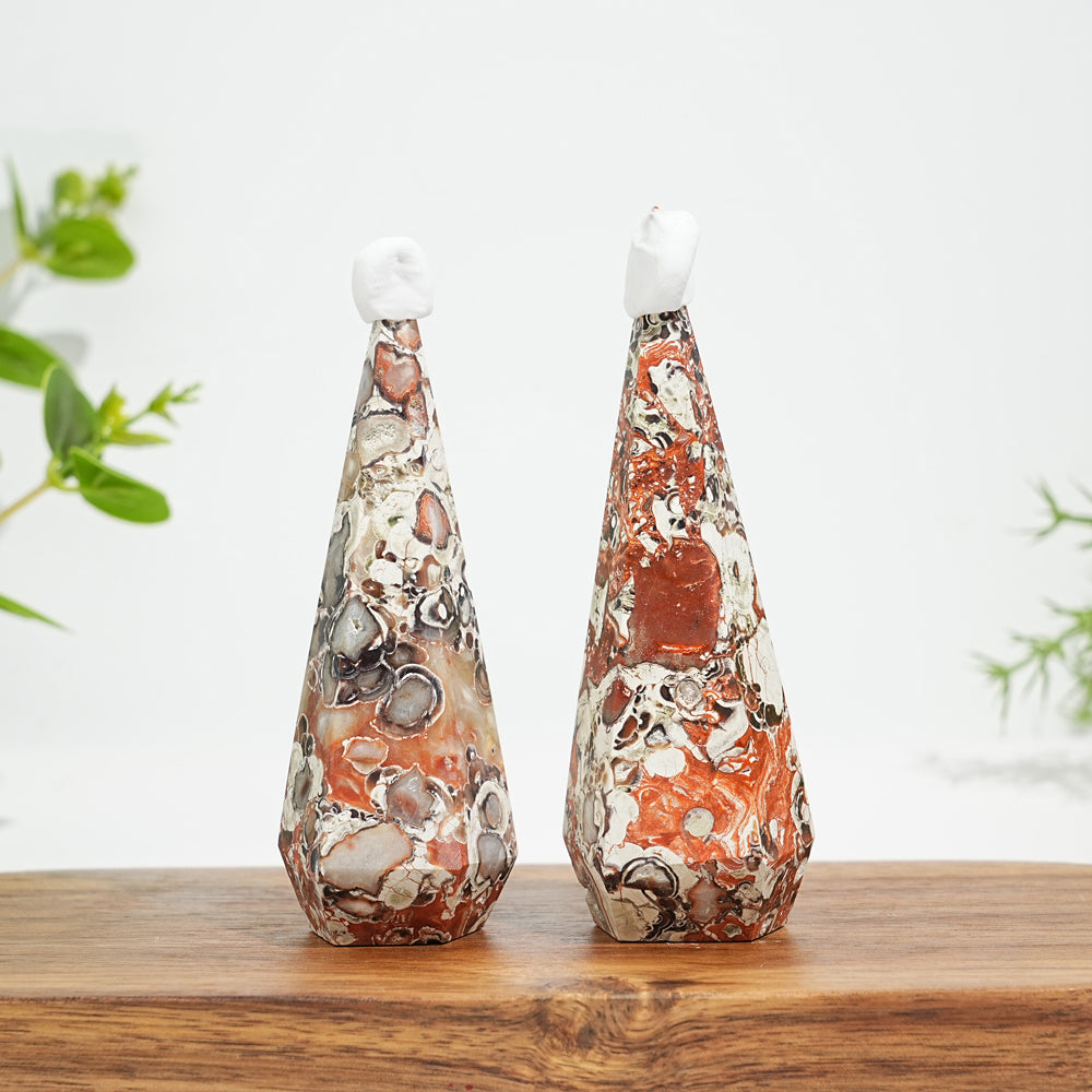 Unique,Natural Crystal Money Agate Diamond Tower