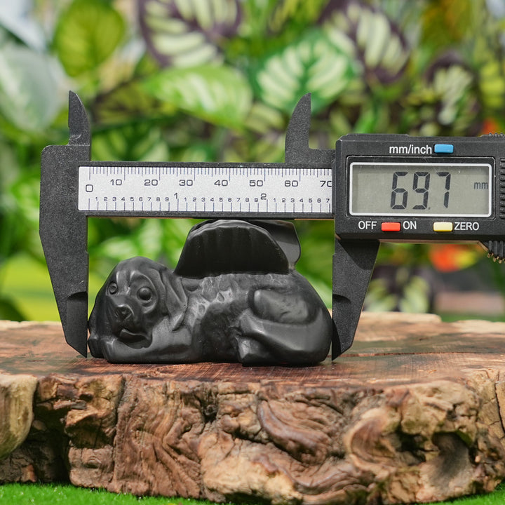 Natural Crystal Carving Sleeping Angel Cat & Dog