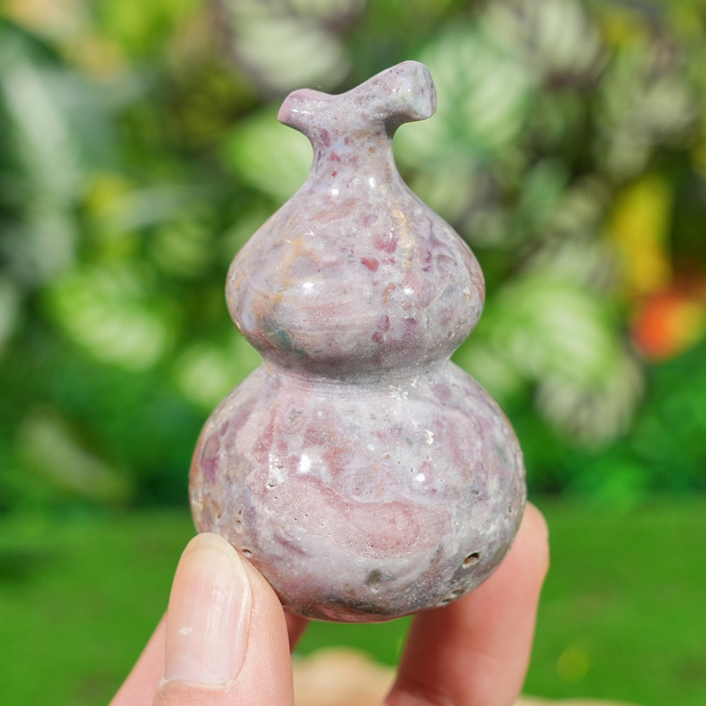 Natural Ocean Jasper Gourd