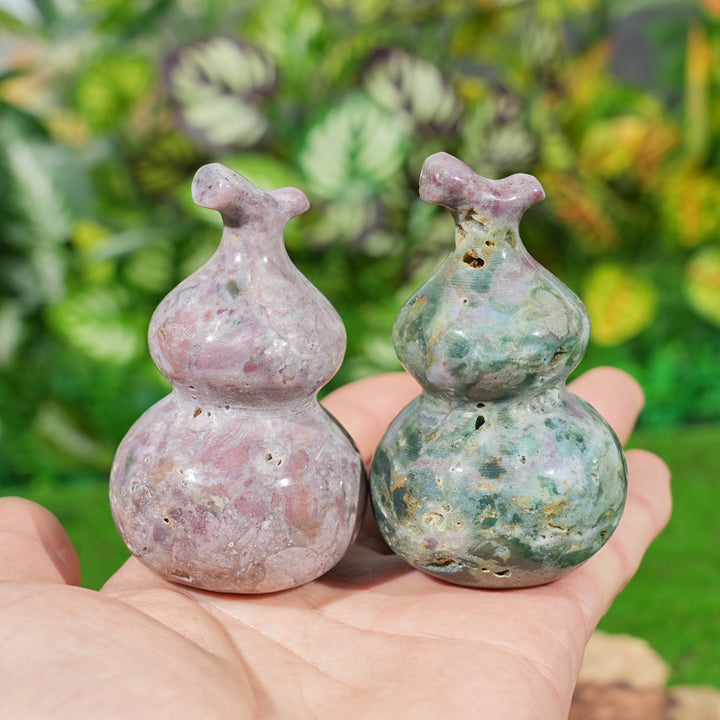 Natural Ocean Jasper Gourd