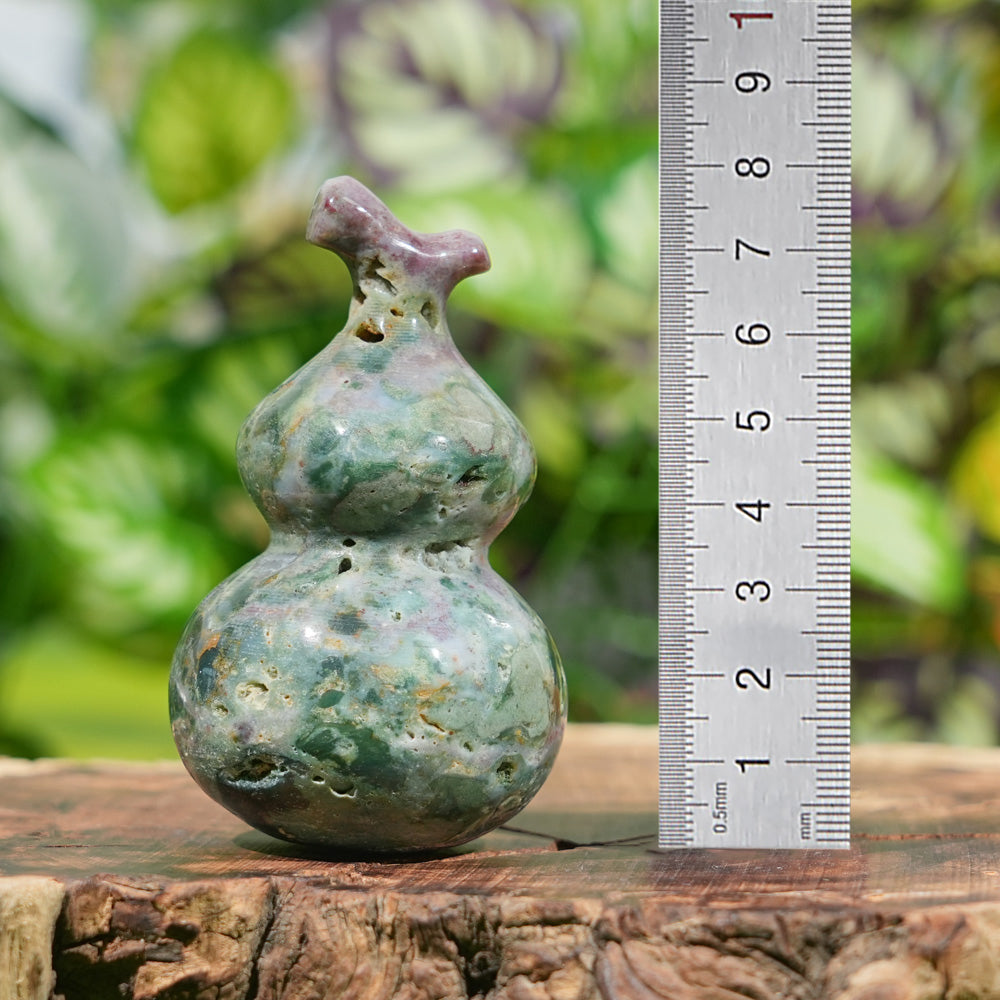 Natural Ocean Jasper Gourd