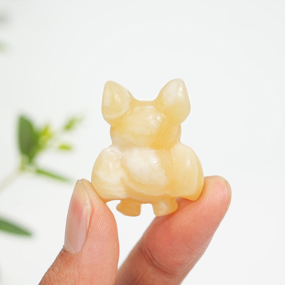 Natural Crystal Mini Vampire Bat Carving