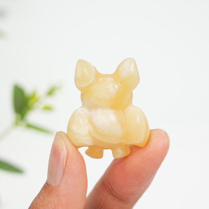 Natural Crystal Mini Vampire Bat Carving