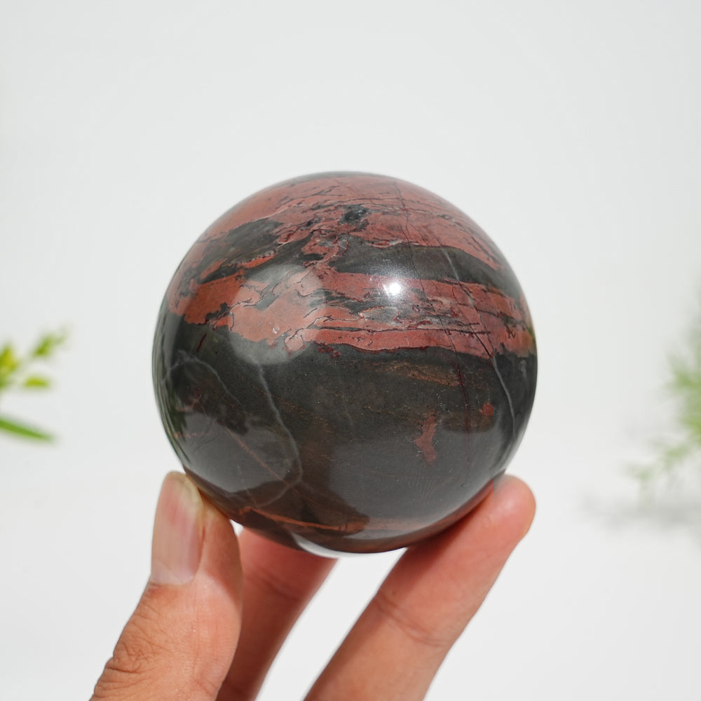 Natural Crystal Tiger Calcite Sphere