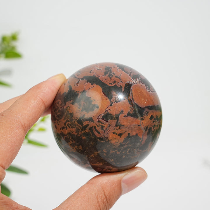 Natural Crystal Tiger Calcite Sphere
