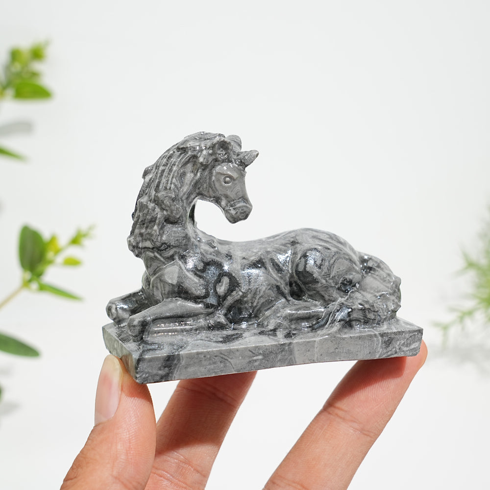 Natural Crystal Carving Unicorn
