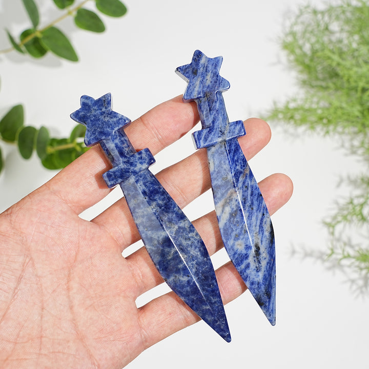 Natural Crystal Carving Dagger
