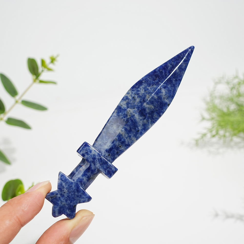 Natural Crystal Carving Dagger