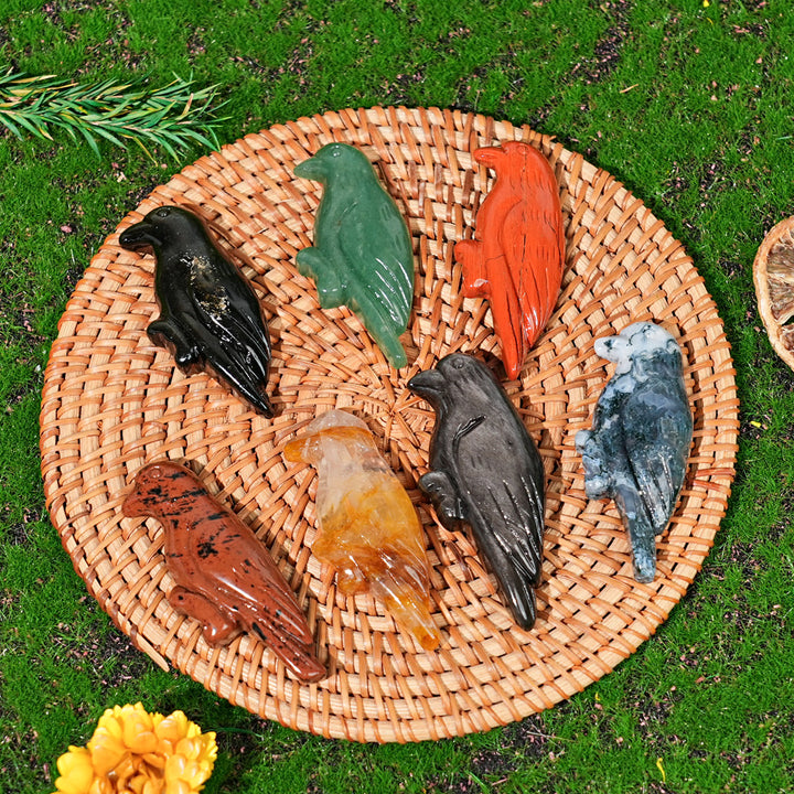 Natural Crystal Carving Hummingbird