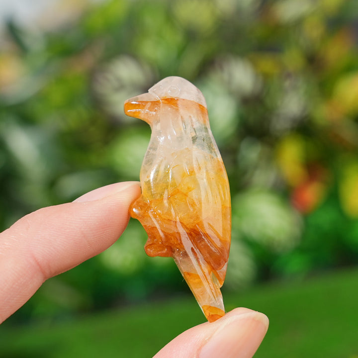 Natural Crystal Carving Hummingbird