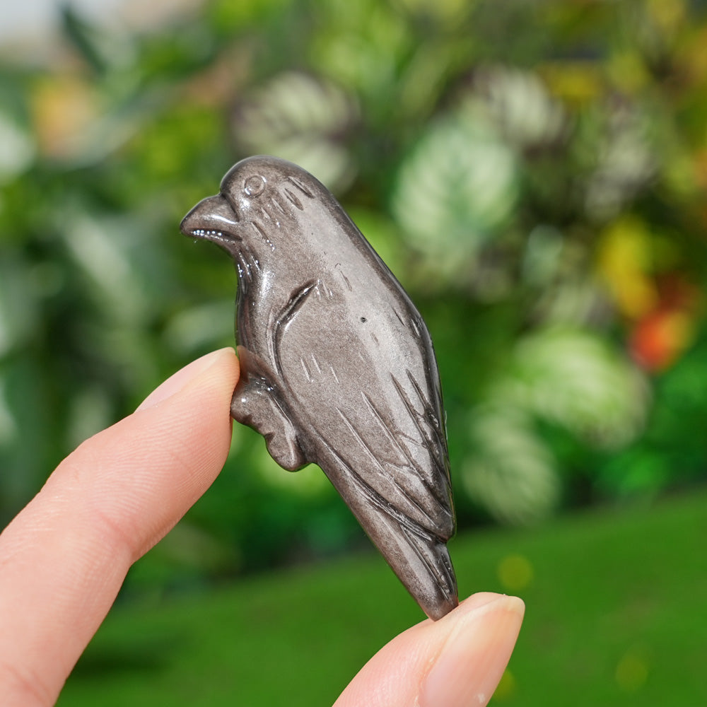 Natural Crystal Carving Hummingbird