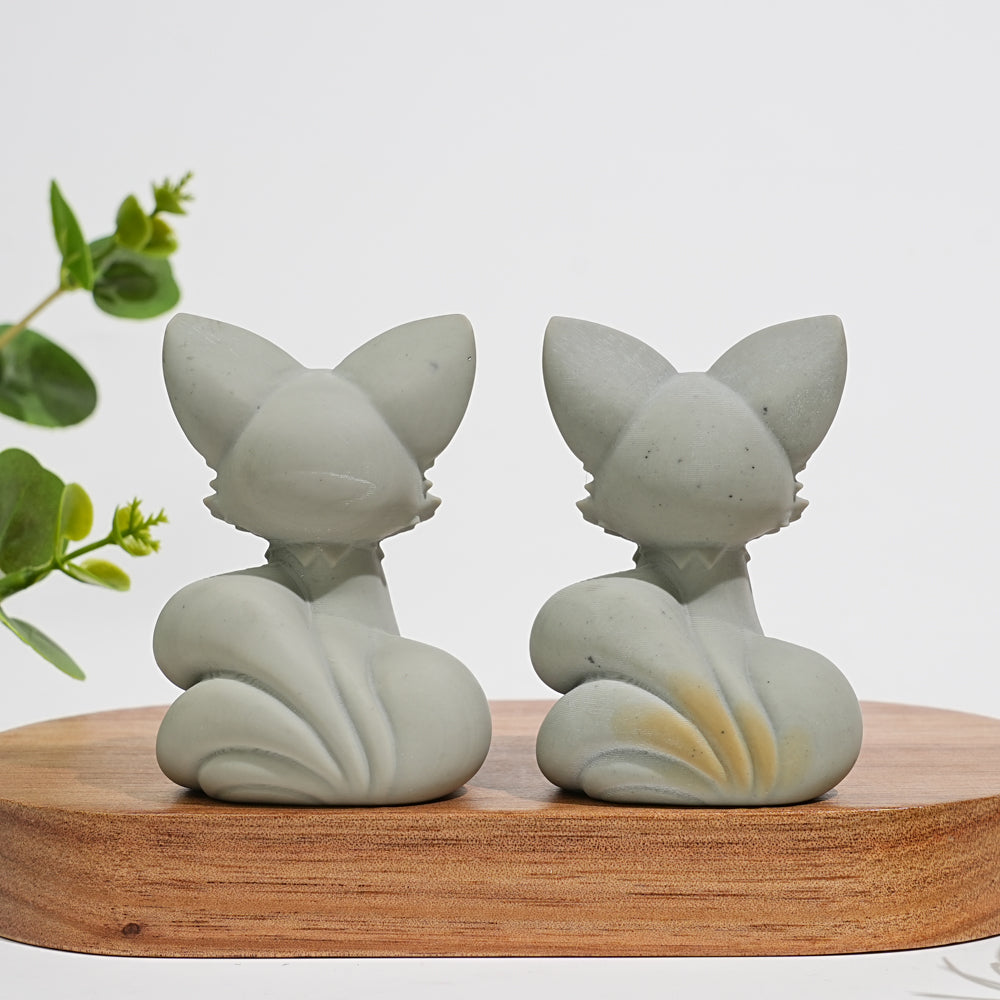 Natural Crystal Carving Calcite Fox