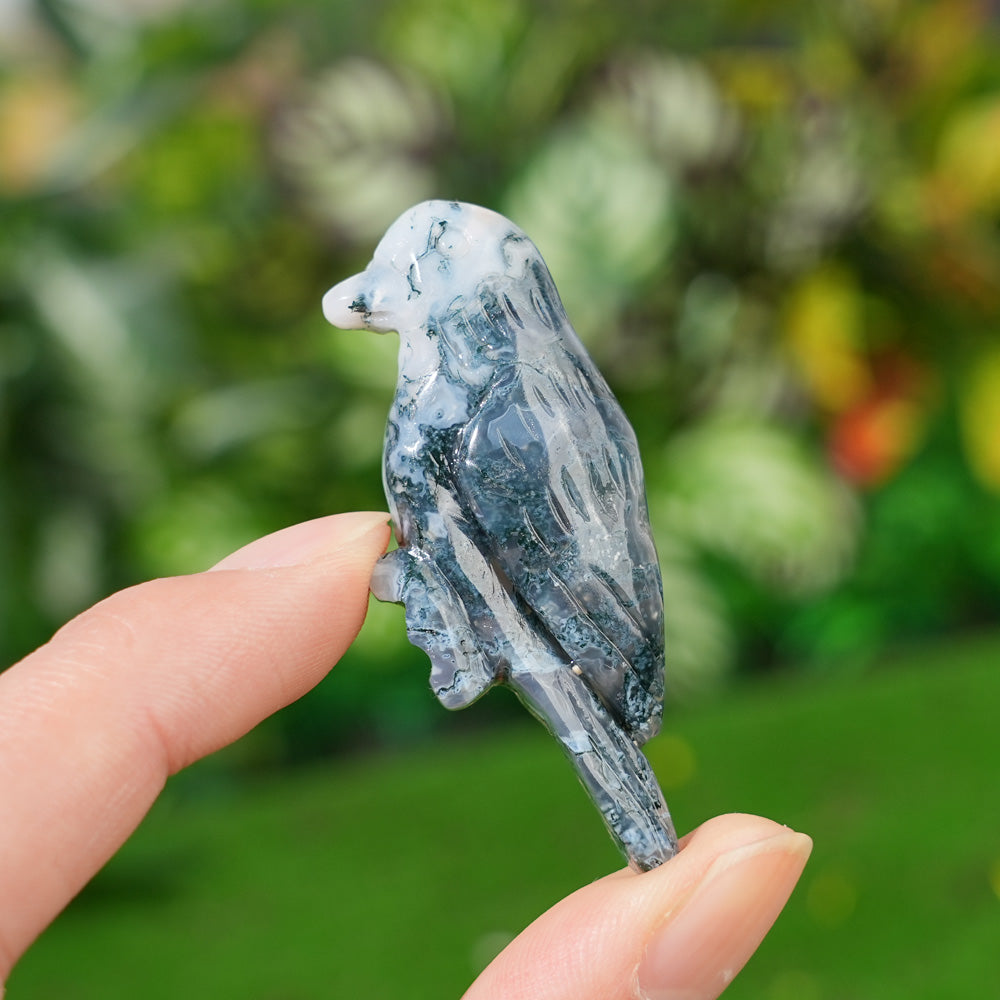 Natural Crystal Carving Hummingbird
