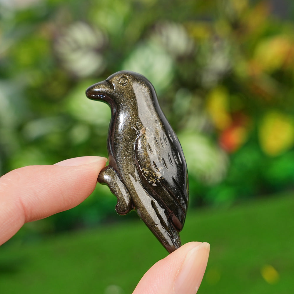 Natural Crystal Carving Hummingbird