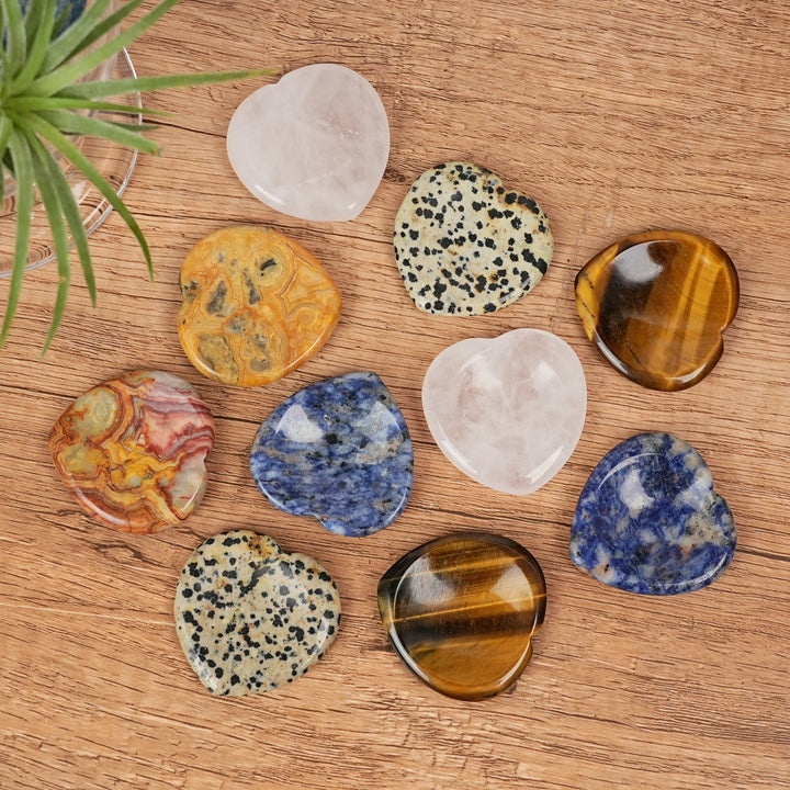 Pierre d'inquiétude en forme de cœur