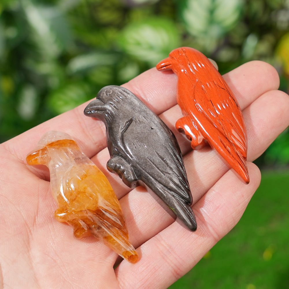Natural Crystal Carving Hummingbird