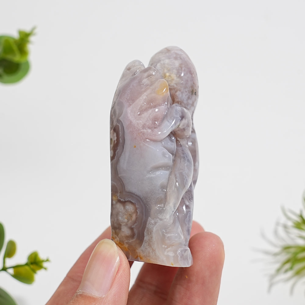 Unique,Natural Crystal Flower Agate Octopus