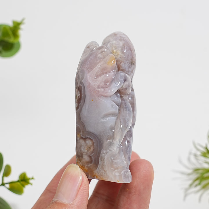Unique,Natural Crystal Flower Agate Octopus