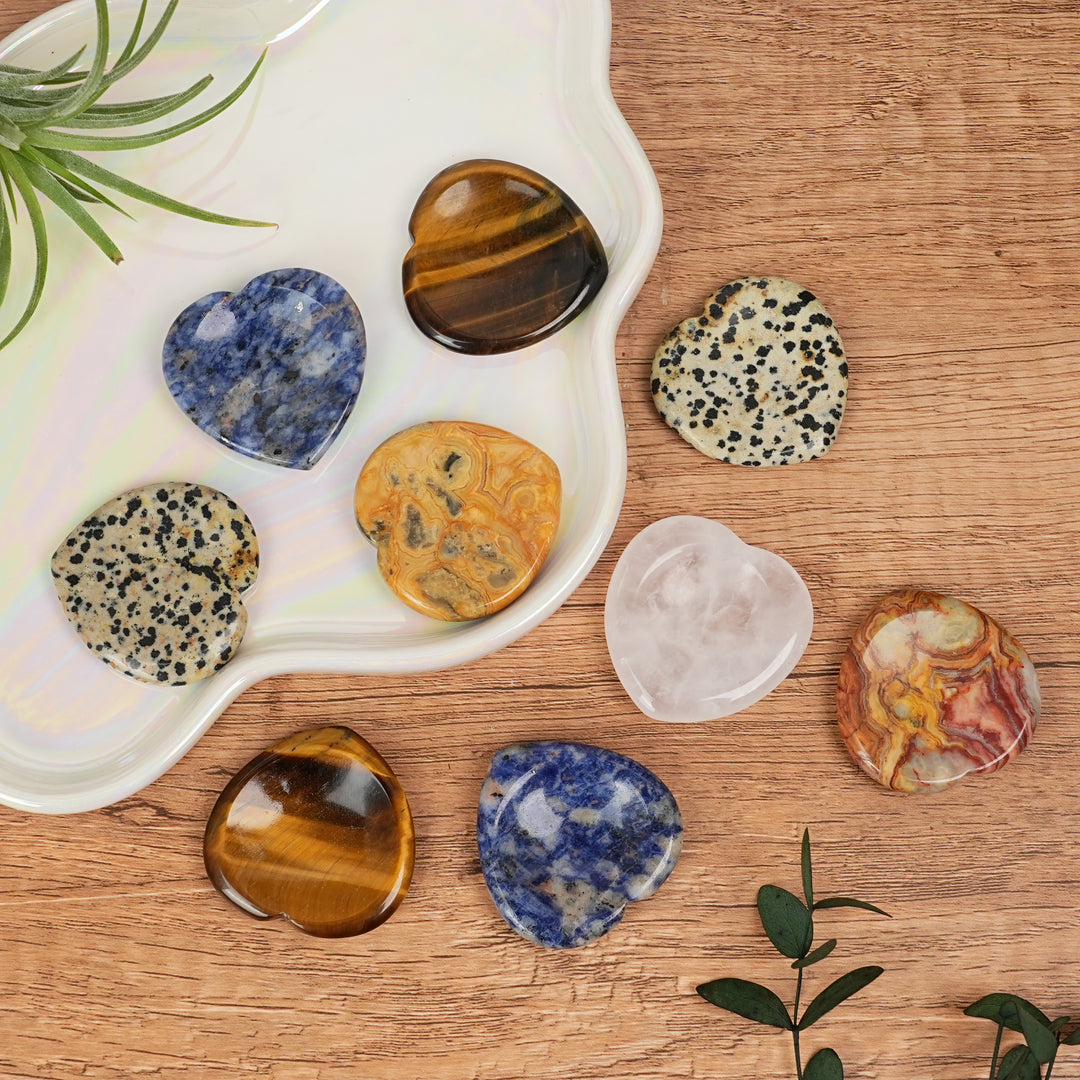 Pierre d'inquiétude en forme de cœur