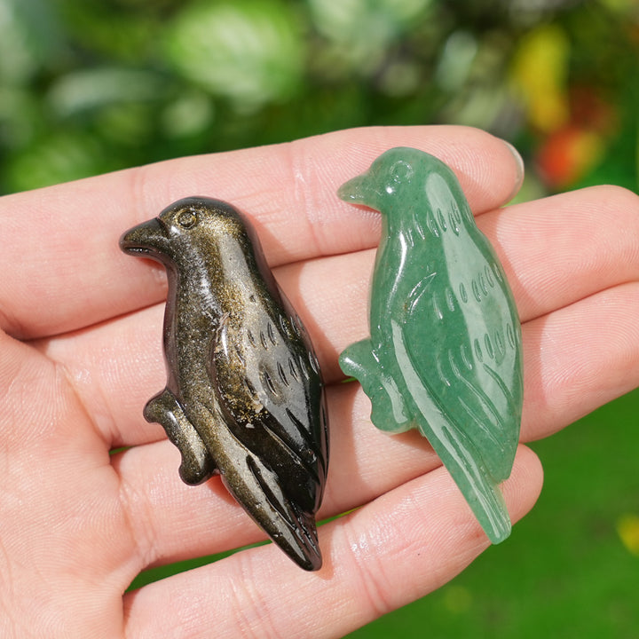 Natural Crystal Carving Hummingbird