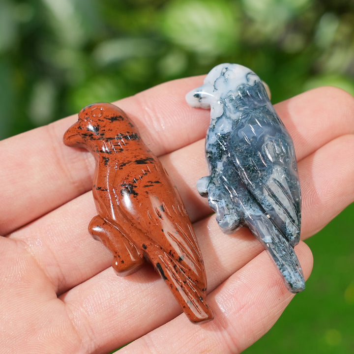 Natural Crystal Carving Hummingbird