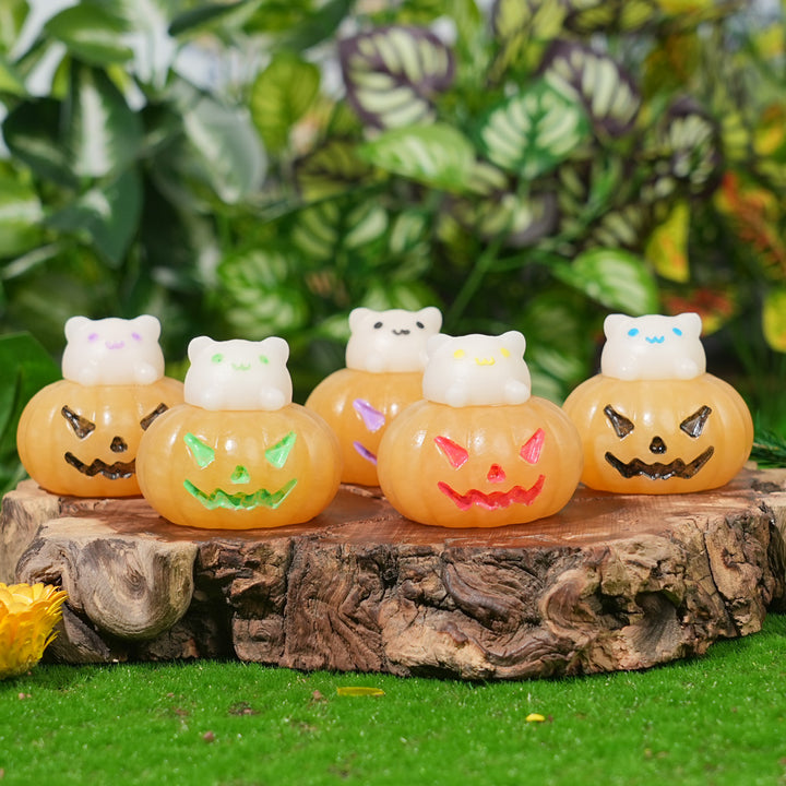 Natural Yellow Calcite Pumpkin Cat