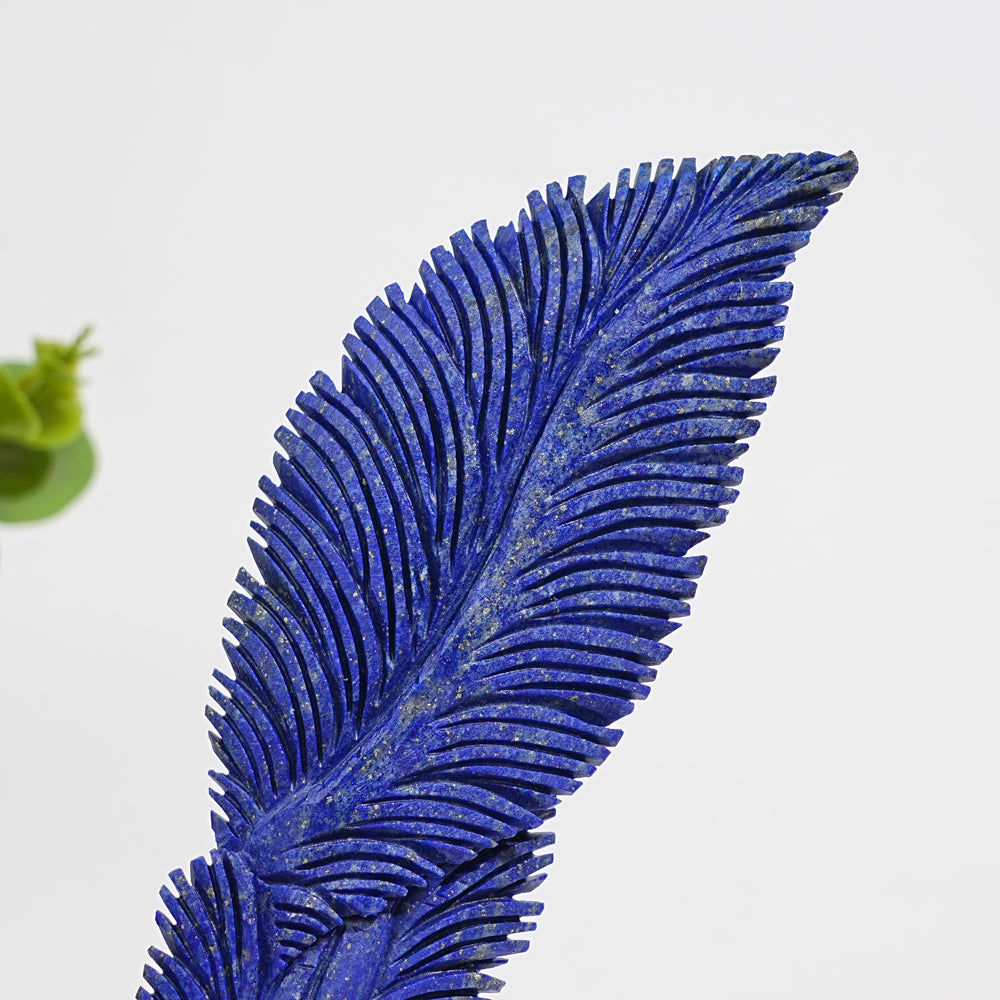 Unique,Natural Crystal Carving Lapis Lazuli Feather