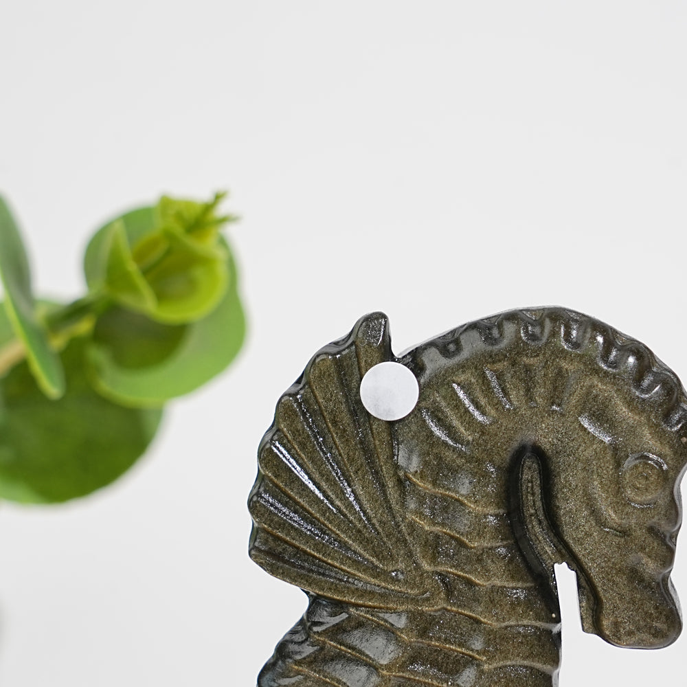 A Slightly Imperfect Natural Crystal Carving Cute Seahorse