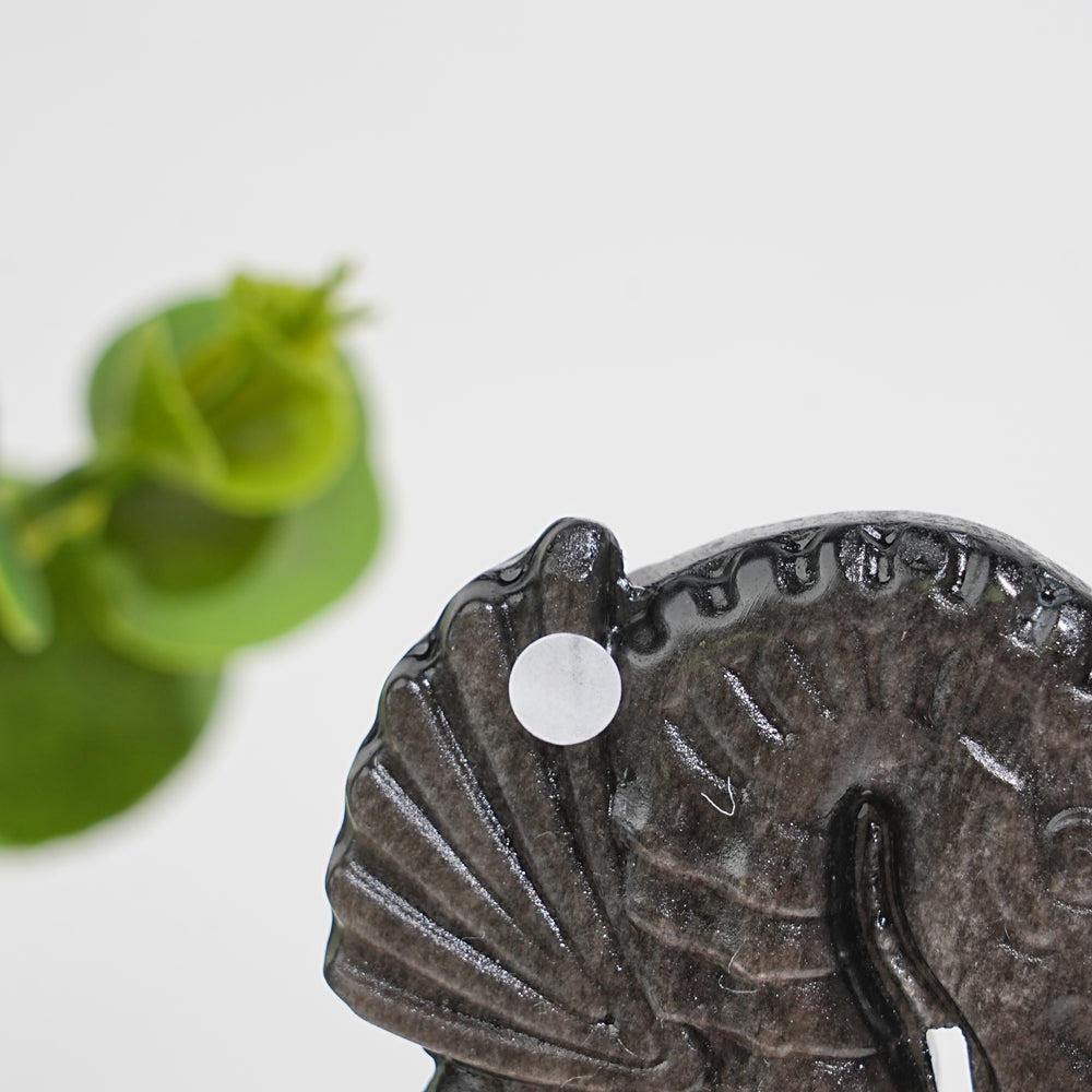 A Slightly Imperfect Natural Crystal Carving Cute Seahorse