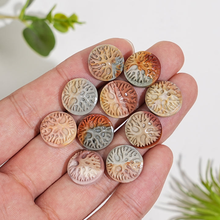 Natural Crystal Carving Alashan Agate Tree Of Life