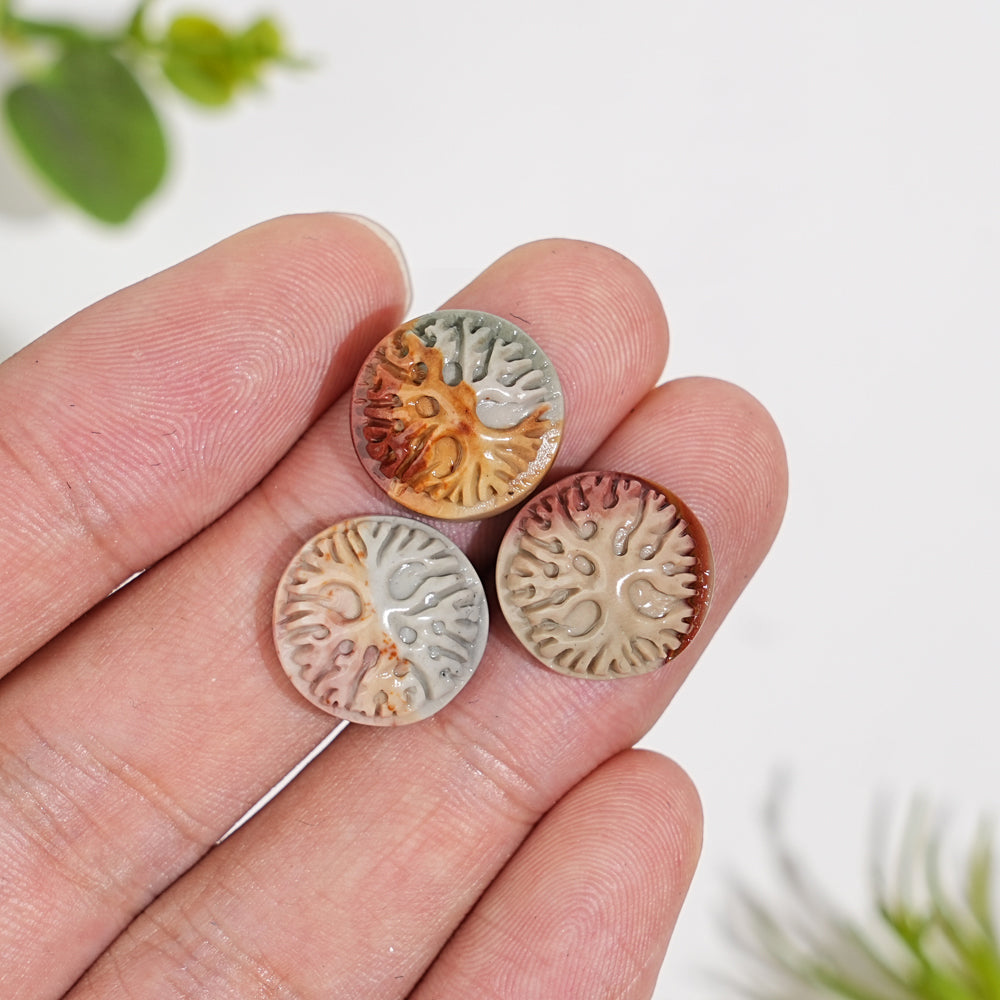 Natural Crystal Carving Alashan Agate Tree Of Life