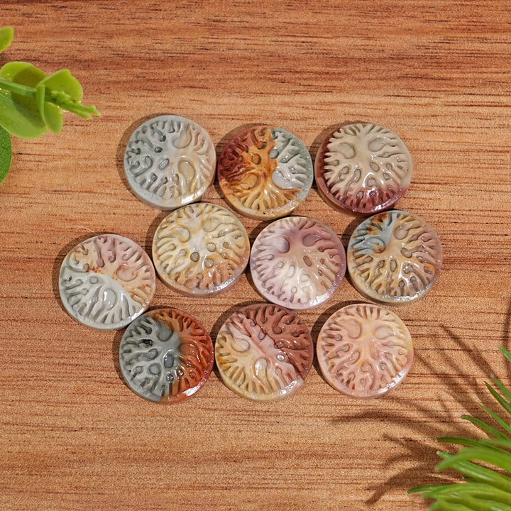 Natural Crystal Carving Alashan Agate Tree Of Life